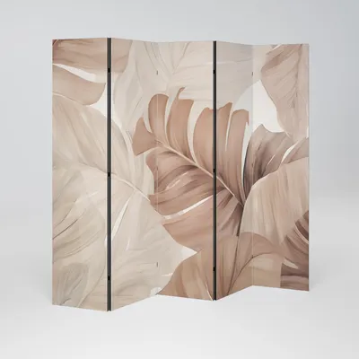 Produktbild von SpaceRebels Paravent Raumteiler - 5-teilig Raumtrenner, Druck 1-Seite - Raumtrenner - Trennwand Wohnung - Room Divider - Spanische Wand Deko Modern Sichtschutz