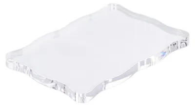 Produktbild von Acryl-Stempelblock-Griff, gebogen, DIY-Handwerk, Gummi, transparent, Stempel TL008