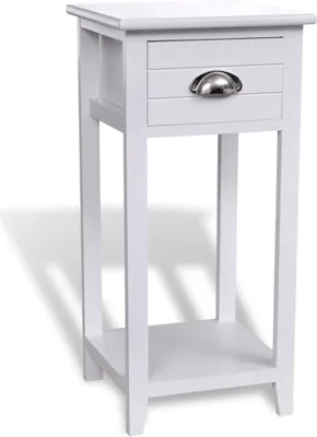 Produktbild von Nachttisch mit 1 Schublade Weiß