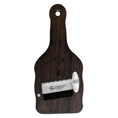 Produktbild von Ambrogio Sanelli - Trüffelhobel aus Eichenholz - 5,5 cm gewellte Klinge, verstellbar von 0,2 bis 3 mm