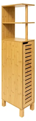 Produktbild von 5five Simply Smart | Schmaler Badezimmerschrank aus Bambus SICELA, 30 x 19 x 120 cm