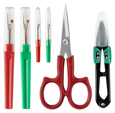 Produktbild von Nahtentferner, Fadenschneider, gebogene Stickschere, Nähzubehör zum Nähen, Quilten und Basteln