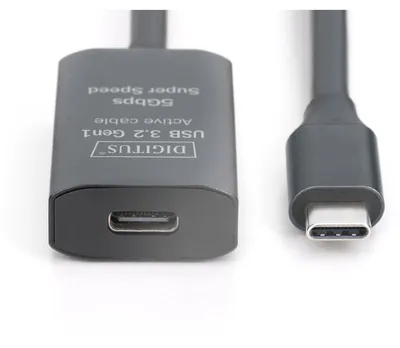 Produktbild von DIGITUS USB 3.2 Gen1 Aktives Verlängerungskabel 10,0 m schwarz