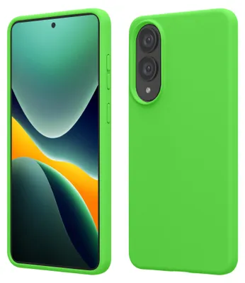 Produktbild von kwmobile Handyhülle für Samsung Galaxy S25 Edge Hülle - Case Silikon - Kabelloses Laden - Schutzhülle Cover in Limettengrün