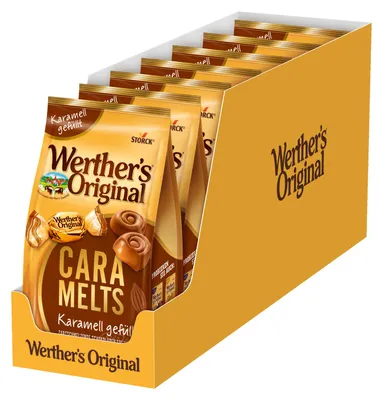 Produktbild von Werther's Original Caramelts Karamell gefüllt 7 x 153g