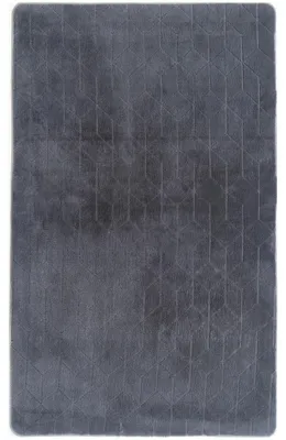 Obrázek produktu pro Koberec STRADO Rabbit 3D, plyšový, měkký jako králíček, protiskluzový, 160 x 220 cm, šedý
