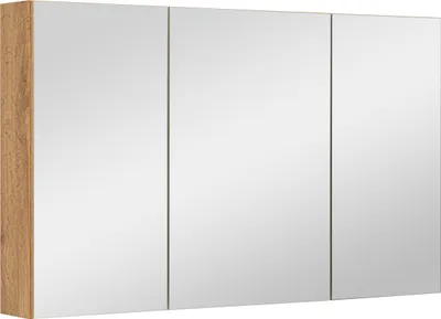 Zdjęcie produktu dla Szafka łazienkowa z lustrem lustrzana wisząca do łazienki dąb wotan 100 cm
