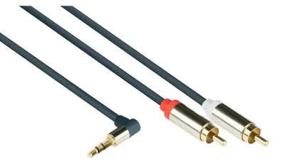 Immagine prodotto di Good Connections Audiokabel 3,5mm-St. gew.-2xRCA St. 1m