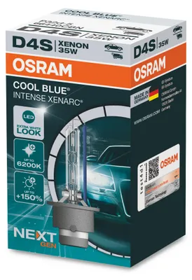 Zdjęcie produktu dla 1 sztuka żarówki OSRAM COOL BLUE INTENSE NEXT GENERATION, lampa ksenonowa D4s