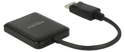 Zdjęcie produktu dla DeLOCK 87720, DisplayPort, 2x HDMI, 3840 x 2160 px, Czarny, Plastik, 60 Hz