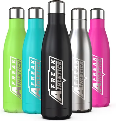 Imagen del producto de Botella de acero inoxidable con aislamiento al vacío, 500 ml, mantiene las bebidas calientes durante 12 horas y frías durante 24 horas, ideal para llevar ContiGo!