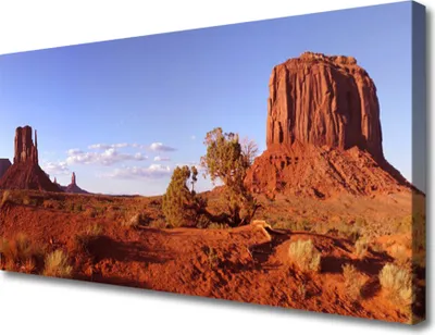 Produktbild von Tulup Leinwand-Bilder 100x50 Wandbild Canvas Kunstdruck Wüste Landschaft