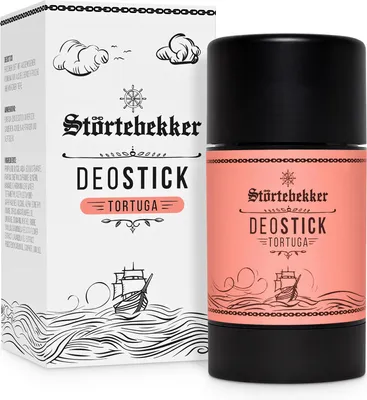 Produktbild von Deostick Tortuga mit Zaubernuss für langanhaltenden Geruchsschutz