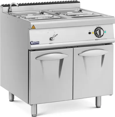 Zdjęcie produktu dla Bemar elektryczny z szafką kranem 2x GN 1/2 2x GN 1/3 6000 W