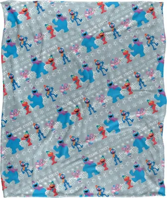 Produktbild von Sesame Street - Schnee Decke, Seidig, Weihnachten, Supersoft TV24287 (Einheitsgröße) (Bunt)
