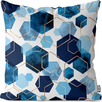 Produktbild von VOID Geometrisch Gold Kissenbezug Kissenhülle Sofakissen Kissen Deko Outdoor-Kissen Dekokissen