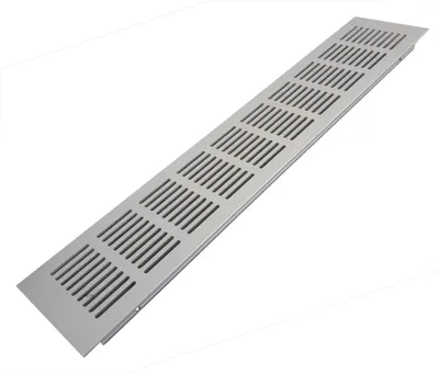 Produktbild von Lüftungsgitter LG-4008 AA eloxiert Stegblech 400 x 80 mm Zuluft Abluft Türgitter