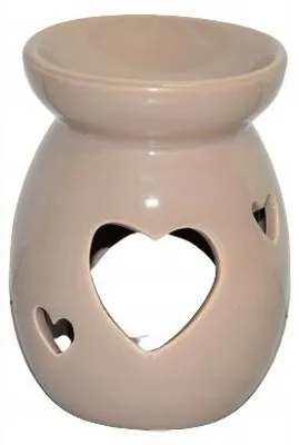 Produktbild von Dakls Keramik Duftlampe mit Herzen Beige