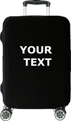 Produktbild von Personalisierte Deine Inschrift Hochelastische Reise-koffer Abdeckung Schutzabdeckung Kofferschutzhülle Kofferbezug Kofferhülle Groß 27"-30" Dein Text [083]