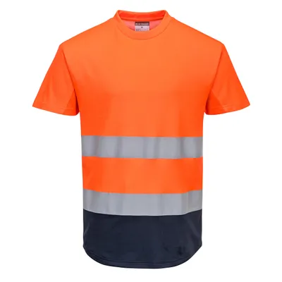 Zdjęcie produktu dla Portwest C395 Dwukolorowy Mesh T-Shirt Pomarańczowy/Niebieski Rozmiar S