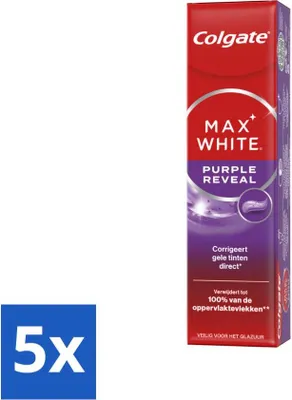 Produktbild von Colgate - Zahnpasta - Max White - Purple Reveal - 75 ml - Vorteilspack - 5 Stücke