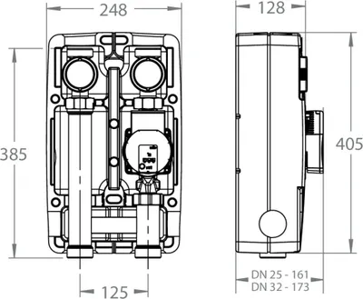 Produktbild von LK 861 Pumpengruppe mit Direktversorgung ungemischt DN25 mit Pumpe