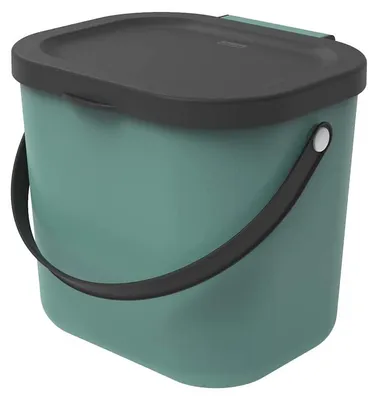 Produktbild von Rotho Mülltrennsystem 6L Albula - Biomülleimer 23,5 x 20,0 x 20,8 cm - Mülleimer mit Deckel - Abfalleimer aus Kunststoff - Müllbehälter mit Griff