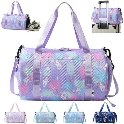 Produktbild von Reisetasche für Mädchen – Sporttasche mit Schuhfach