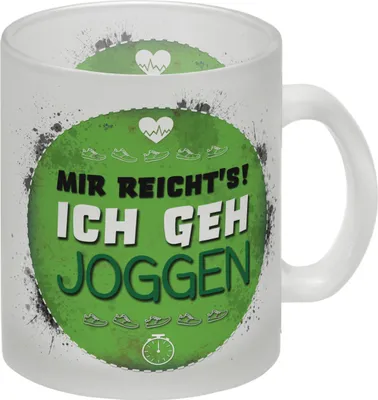 Produktbild von Mir reicht's! Ich geh joggen Glas Tasse