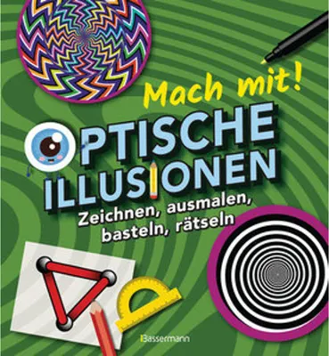 Obrázok produktu pre Mach mit! - Optische Illusionen: Zeichnen, ausmalen, basteln, rätseln, spielen! Das Aktivbuch für Kinder ab 6 Jahren