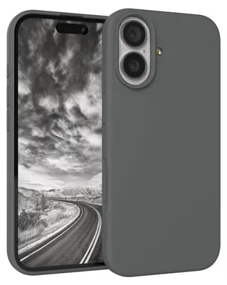 Produktbild von EAZY CASE Silikonhülle für Apple iPhone 17, Silikon Backcover Schutz in Grau
