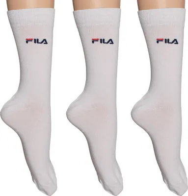 Produktbild von FILA 3 Paar Herren Sportsocken Freizeitsocken 35/38 bis 43/46 Weiß