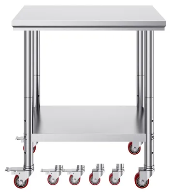 Produktbild von Arbeitstisch 76 x 60 x 85 cm Edelstahl Catering Arbeitstisch Belastbarkeit 317 kg
