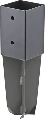 Produktbild von Bodenhülse mit Dolle zum Einbetonieren anthrazit 71x71 mm