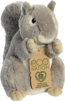 Produktbild von Aurora Eco Nation Plüsch Eichhörnchen Grau 23cm