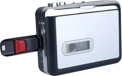Image de Convertisseur de cassettes en MP3, lecteur de musique de cassettes en MP3 - Numérisez des cassettes au format MP3 avec le lecteur de cassettes de clé USB enregistreuse
