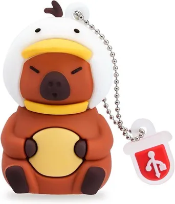 Immagine prodotto di Chiavetta USB in silicone - 16 GB - Resistente agli urti - Design Capibara