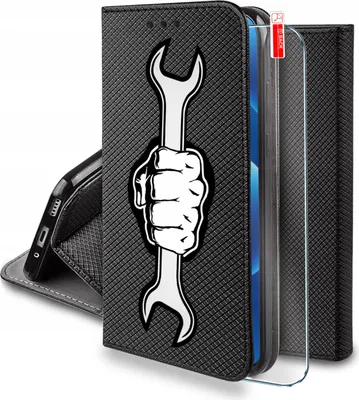 Obrázek produktu pro Etui do Motorola G86 | G86 Power MAGNET WZORY CASE PORTFEL + SZKŁO 9H