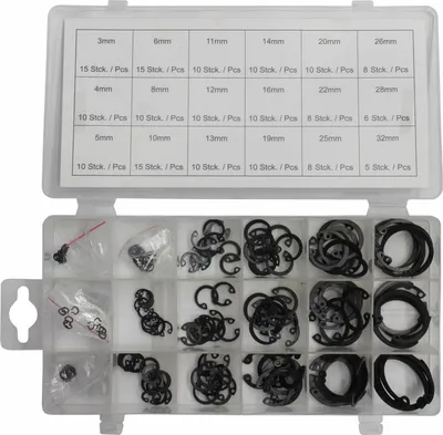 Produktbild von Innen-Seegerring-Sortiment Ø 3-32mm 180-teilig