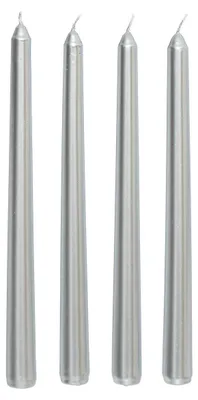 Image de Set de bougies en satin, 4 pièces, 25 cm