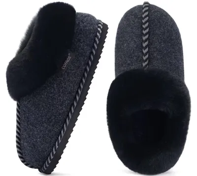 Productafbeelding van Slippers Dames - Gevoerde Pluche Memory Foam - Maat 36-43
