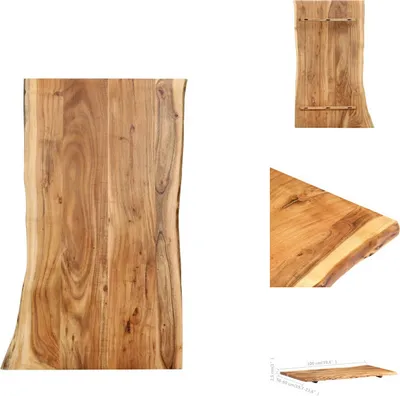 Obrázek produktu pro vidaXL Stolová deska z masivního dřeva akácie 100x(50-60)x2,5 cm - Stolové desky