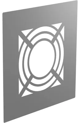 Produktbild von Jeremias DW-FU Deckenblende Hinterlüftung 115mm Edelstahl 0 Grad doppelwandiges Abgassystem