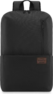Produktbild von Zagatto ZG690 Nero Schwarz Kompakter Rucksack Sportrucksack Schulrucksack  Alltagsrucksack 40x32x13 16L geräumig A4 Damen Rucksack Heren Rucksack
