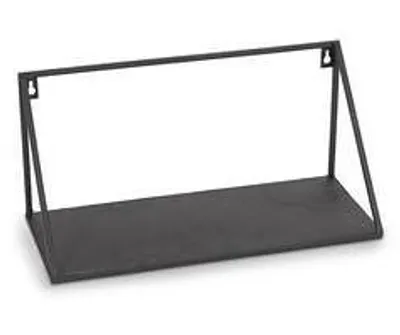 Produktbild von Bodenregal aus schwarzem Metall, 40x17x20 cm (Set mit 5 Stück)
