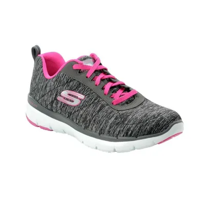 Zdjęcie produktu dla Skechers Flex Appeal 3.0 - Insiders Black / Hot Pink Polyester Rozmiar: 37 Regular