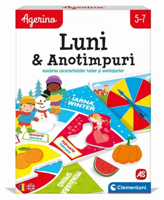 Obrázok produktu pre Agerino Pondelok a Ročné Obdobia - Edukatívna Hra Kalendár a Čas