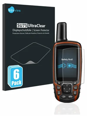Produktbild von 6x Für Garmin GPSMAP 64s Schutzfolie Savvies Displayschutz Display Schutz Folie Klar Transparent