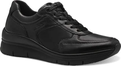 Immagine prodotto di Tamaris donna sneaker in pelle stringata scarpa bassa 1-23764-43, dimensione:39 EU, colore:Nero
