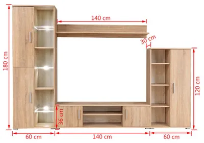 Zdjęcie produktu dla VidaXL 246029, Drewno, Drewno, Drewno, 2600 mm, 300 mm, 1800 mm